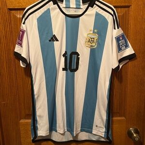 Adidas Argentina 2022 home Messi 10 jersey